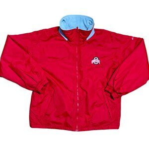 Ohio State Buckeyes Columbia Sportswear Full Zip Red Jacket, Men's Large